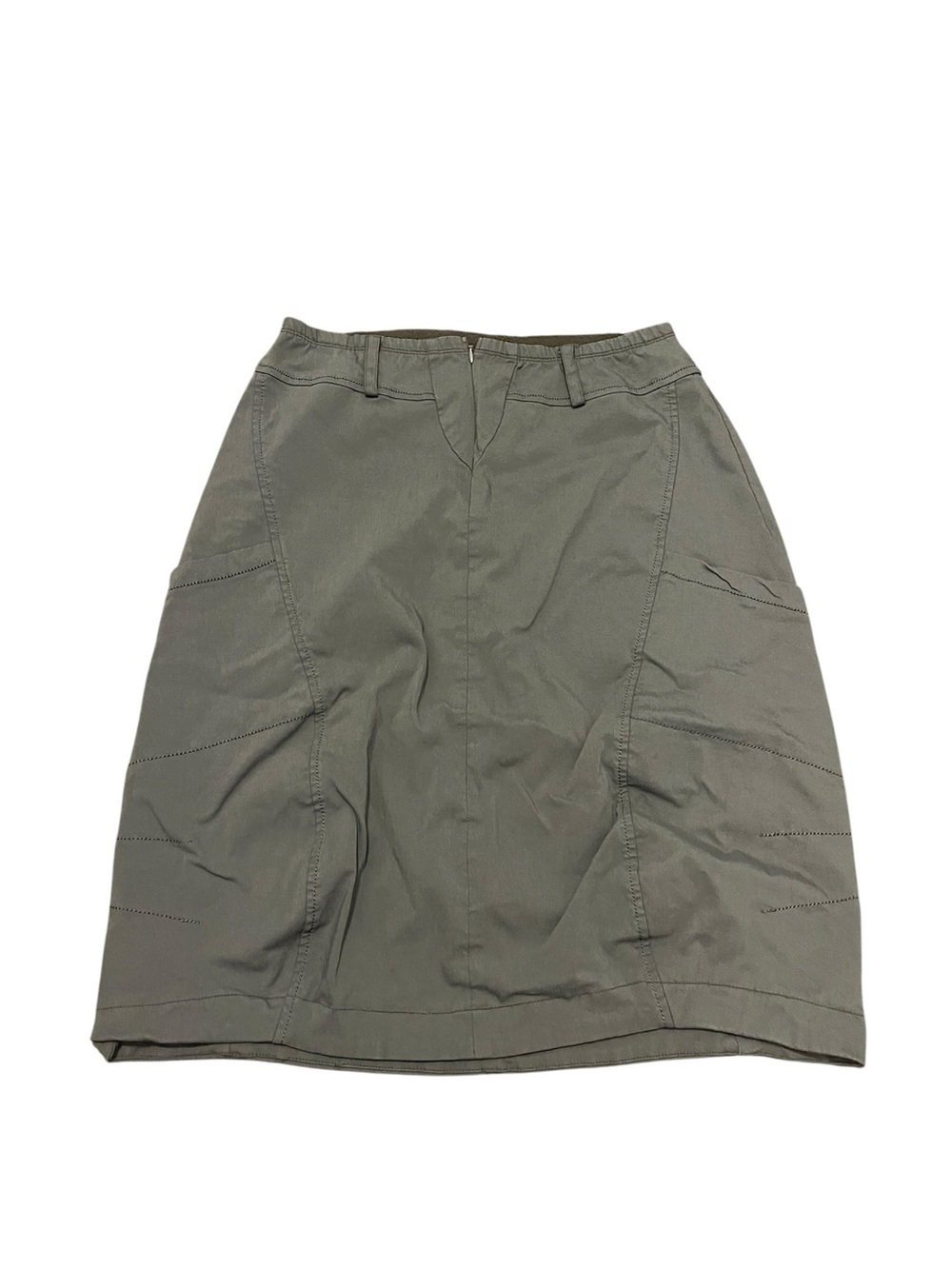 Porto Parachute Knee Length Midi Skirt